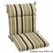22-inch by 45-inch Spun Polyester Outdoor Squared Seat/Back Chair Cushion - Eastbay Onyx